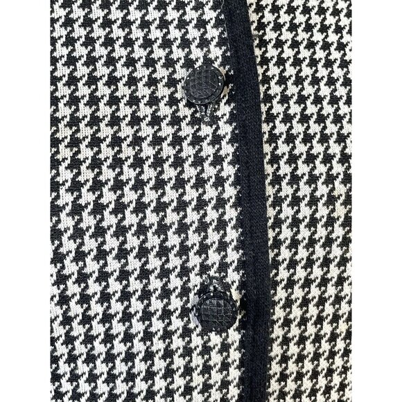 Vintage 80s blazer, black & white houndstooth jacket, D'Allaird's, 10/12 (M/L) - Picture 8 of 10